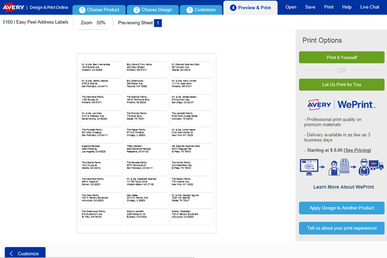 avery wizard for microsoft office 365