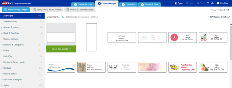 avery design pro 5.5 could not convert the ms excel